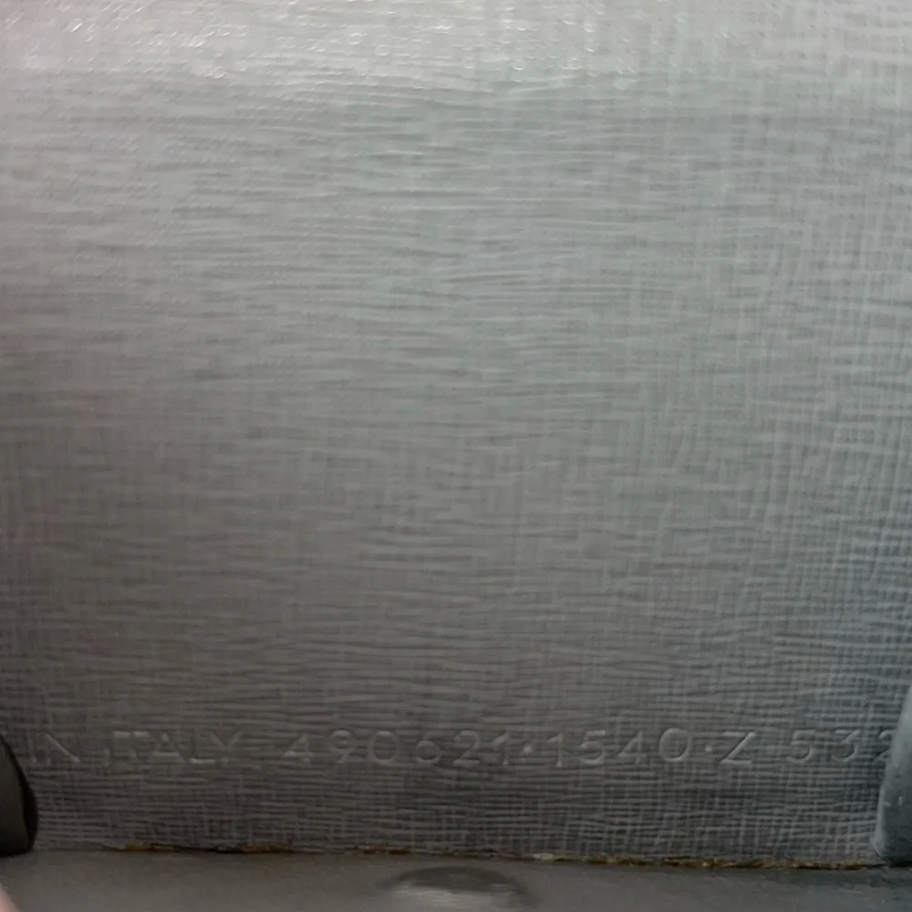 BALENCIAGA Mini Wallet Grey Saffiano Leather Trifold Wallet Dust Bag Box EUC - Picture 10 of 13
